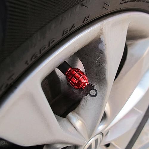 Miniatura 2 de Xotic Tech - Juego de tapas de vástago de válvula de neumático, protección de aire de rueda, juego de tapas atornillables de fácil agarre,