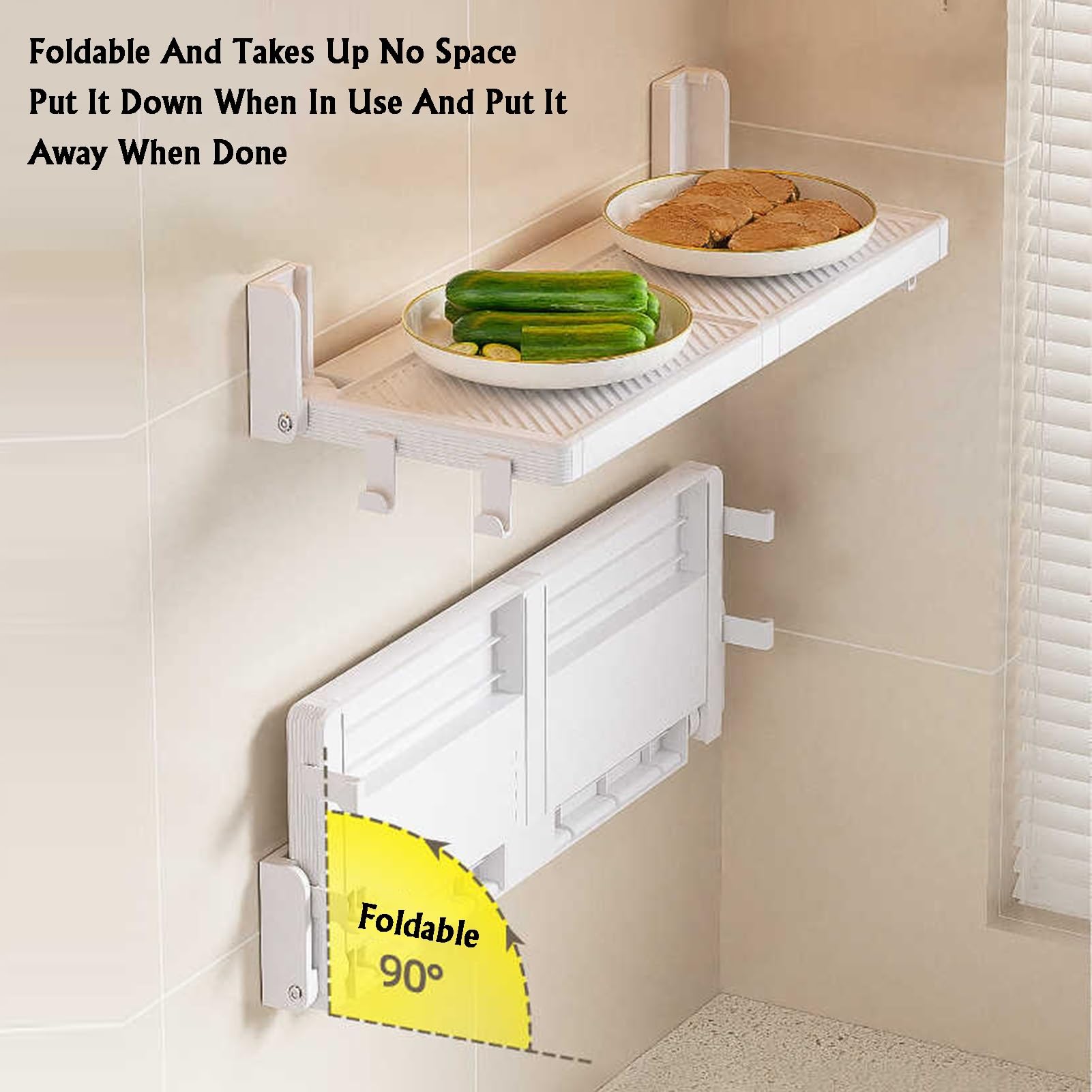 Estante De Almacenamiento De Alimentos De Varios Niveles, Bandeja De Clasificación De Alimentos Montada En La Pared, Almacenamiento Apilable For Guarniciones(49cm)