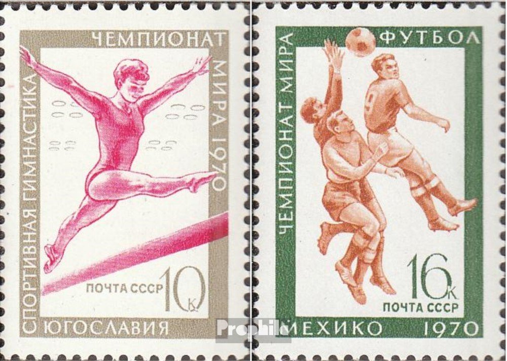 union soviétique 3771-3772 (complète.Edition.) neuf avec gomme originale ** MNH 1970 Sports WM (Timbres pour les collectionneurs) Jeux de ballon sans football (basketball / handball / baseball
