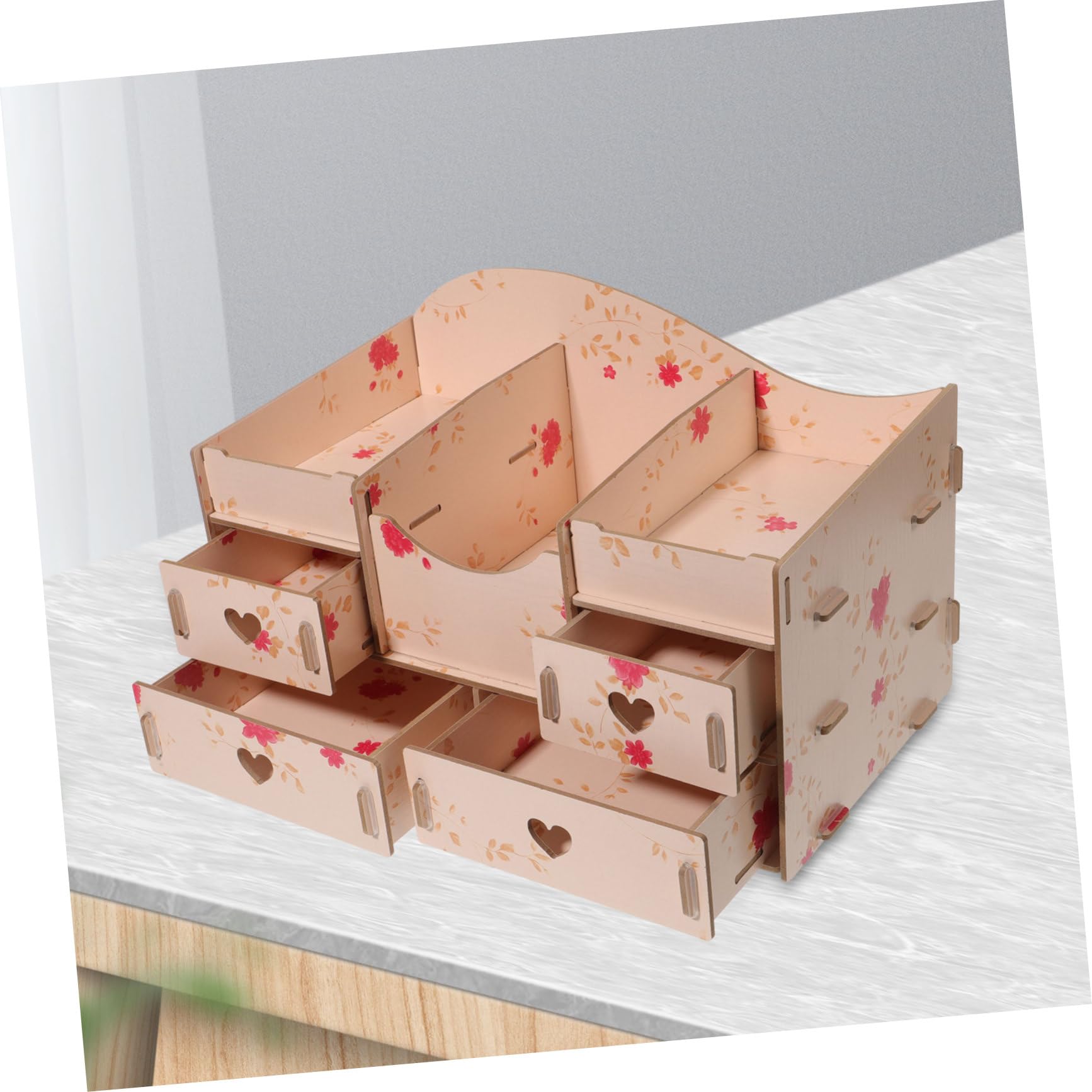 NUOBESTY Boîte De Rangement Pour Cosmétiques Organisateur De Maison Et Bureau Design Simple Et Pratique