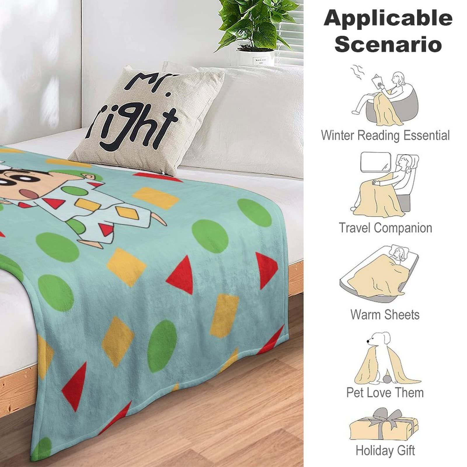 Amazon｜クレヨンしんちゃん 毛布 シングルブ 冬用 ランケット 大判