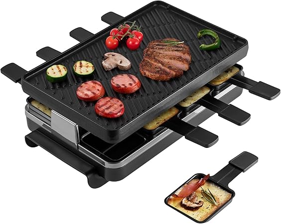 Swissmar Classic 8-Person Raclette Party Grill - Indoor Electric Grill