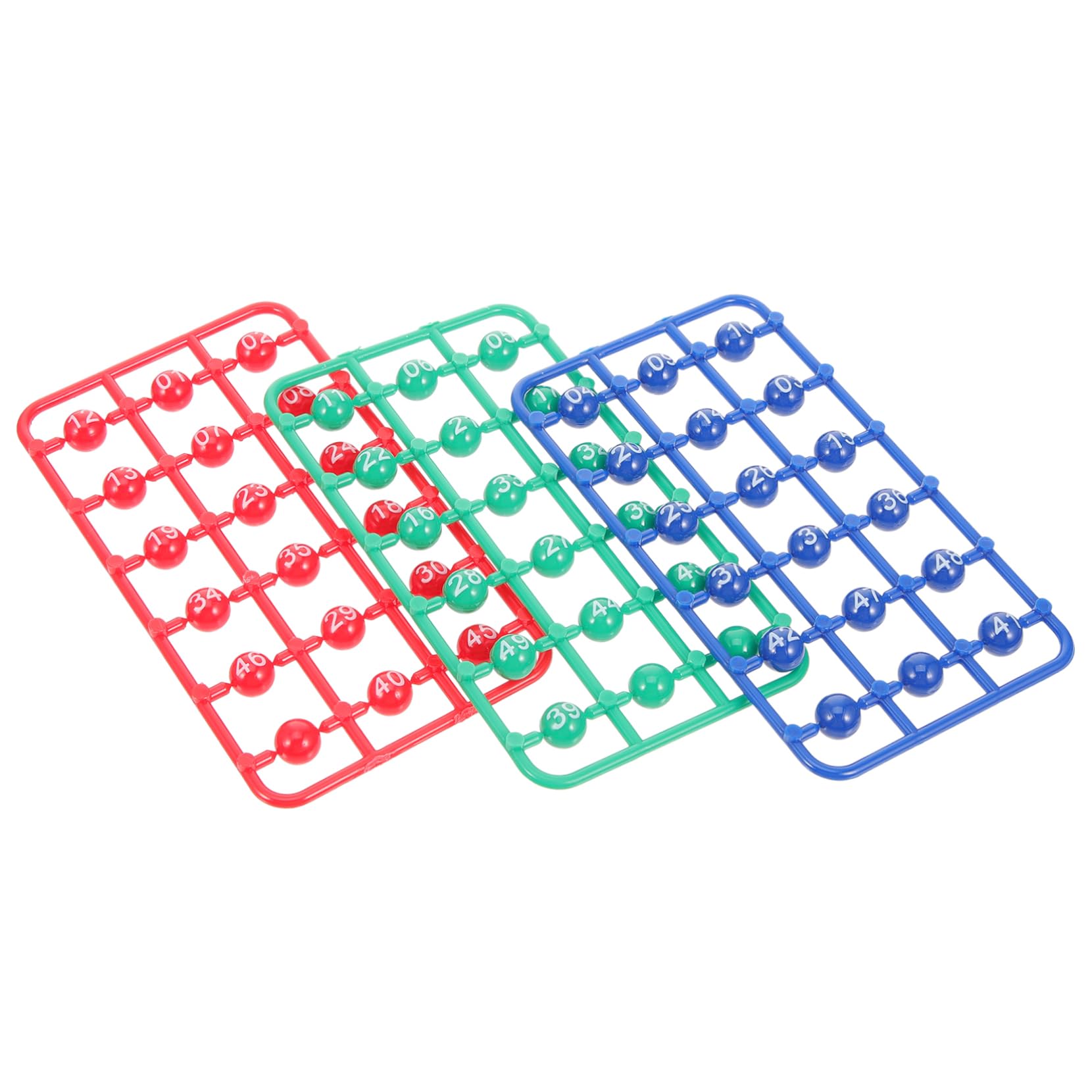 KONTONTY 49 Pack Bingo Balls Small Game Balls for Party Raffle Entertainment Bright Numbers for Easy Identification