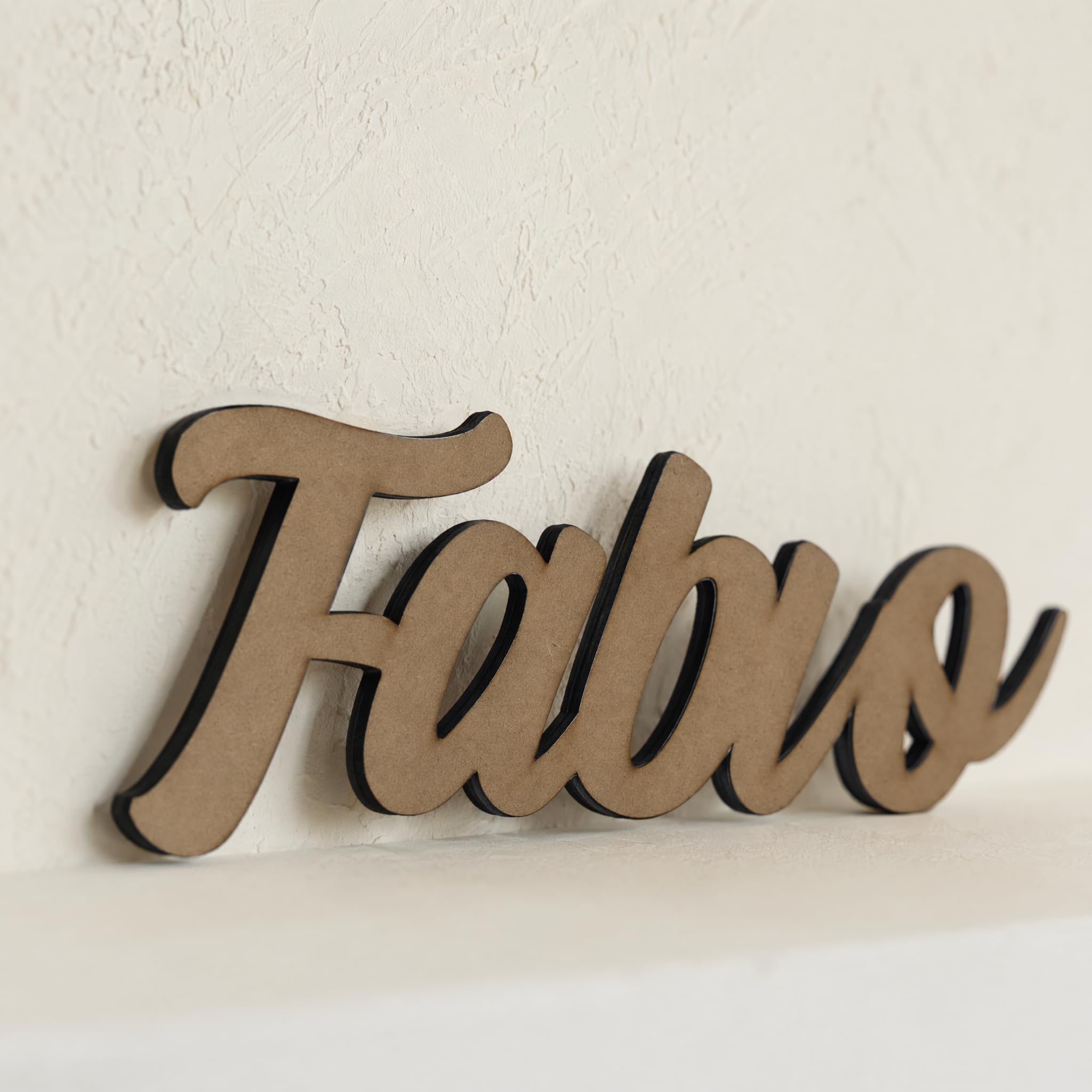 Nombre Personalizado en Madera para Pared y Puerta, Letras Decorativas para Habitación Infantil, Decoración de MDF o Contrachapado para Bebé, Niño y Niña, Regalo Original para Bautizo y Comunión
