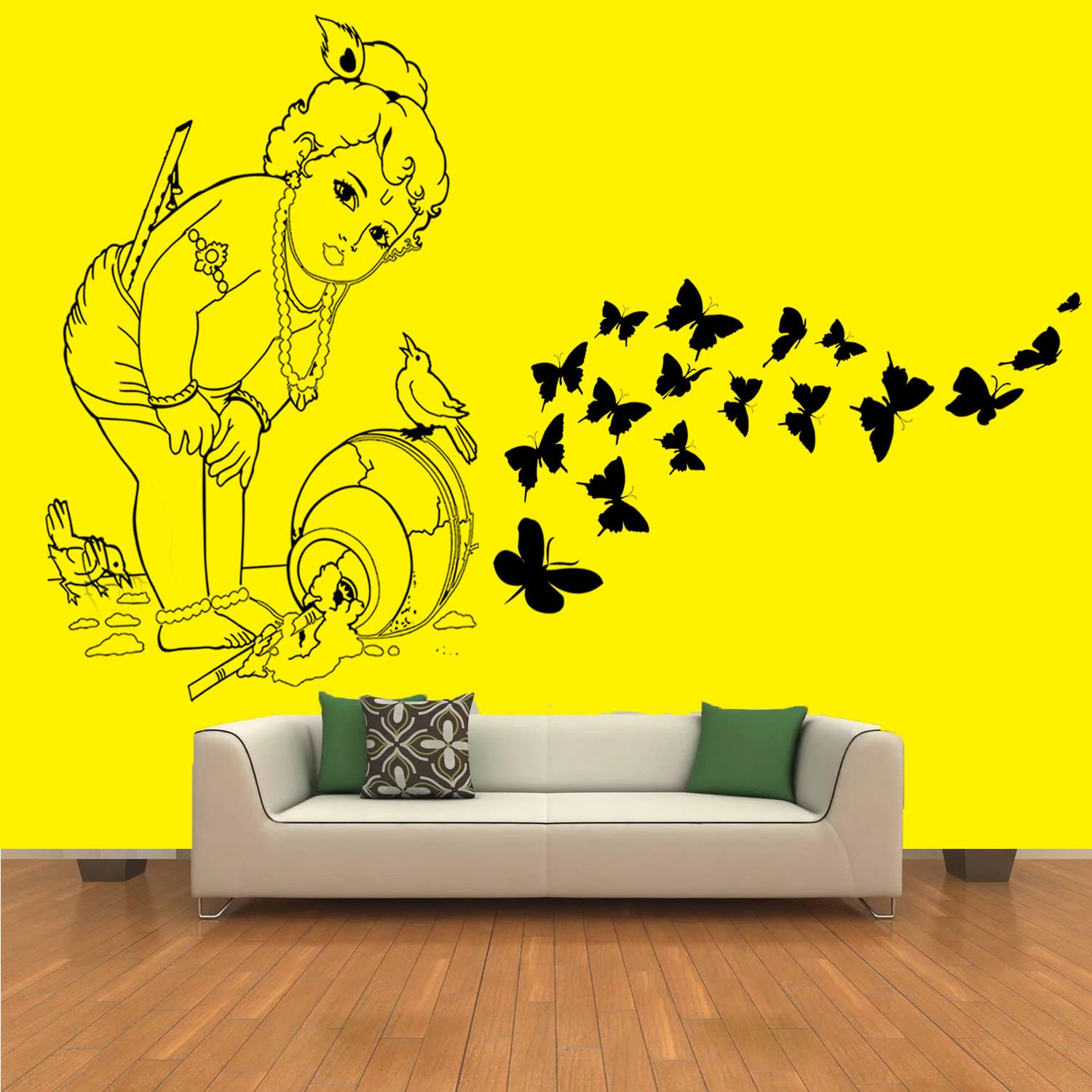 ARandNJ Combo Stencils for Wall Painting, (Size:- 16X24 Inch) DEVOTIONAL THEME- Cosmos Butterfly & Mischievous Krishna DIY Reusable Design Ideal for Living Room, Kids Room & Office Decoration (Pack of 2) (B09XBGJWTN) Amazon Price History, Amazon Price Tracker