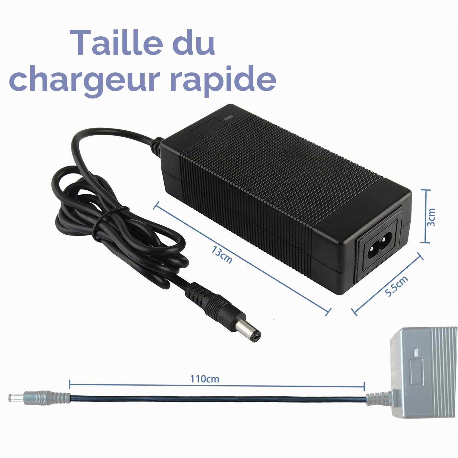 Chargeur Trotinette Electrique 42V 2A Chargeur 36V Trottinette Batterie 36Volt Sortie 42 Volt pour vélo électrique série 10 36V