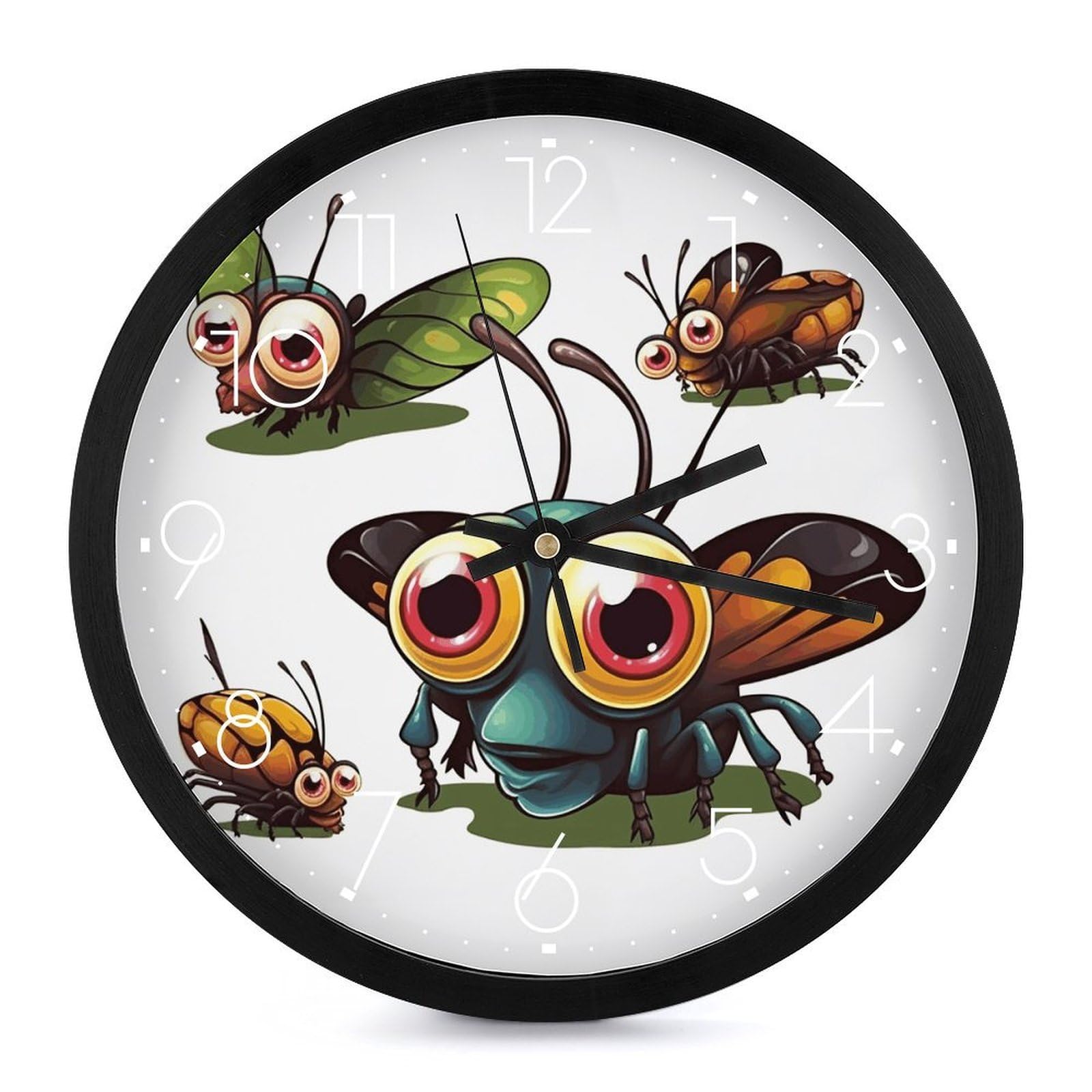Horloge murale grand format sans tic-tac idéale pour décorer le salon