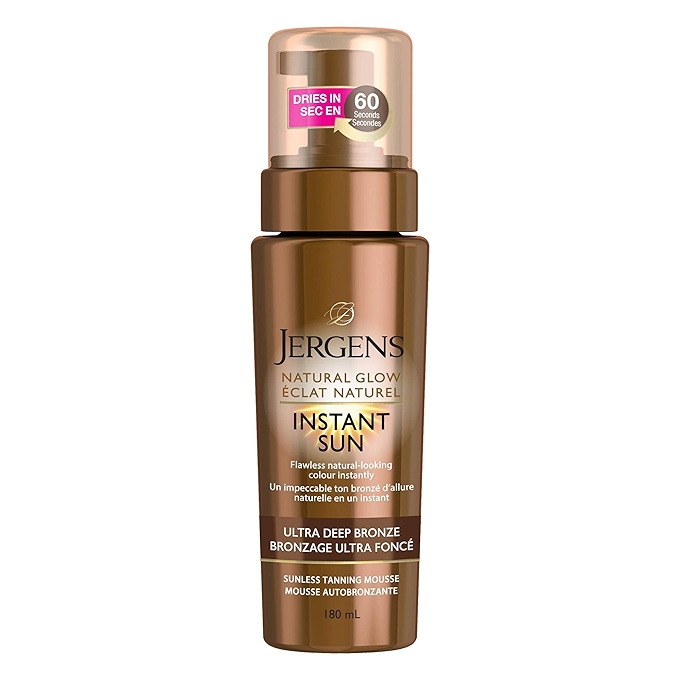 捷尔肤自然光瞬间阳光自 tanning 泡沫深色 (180 mL)