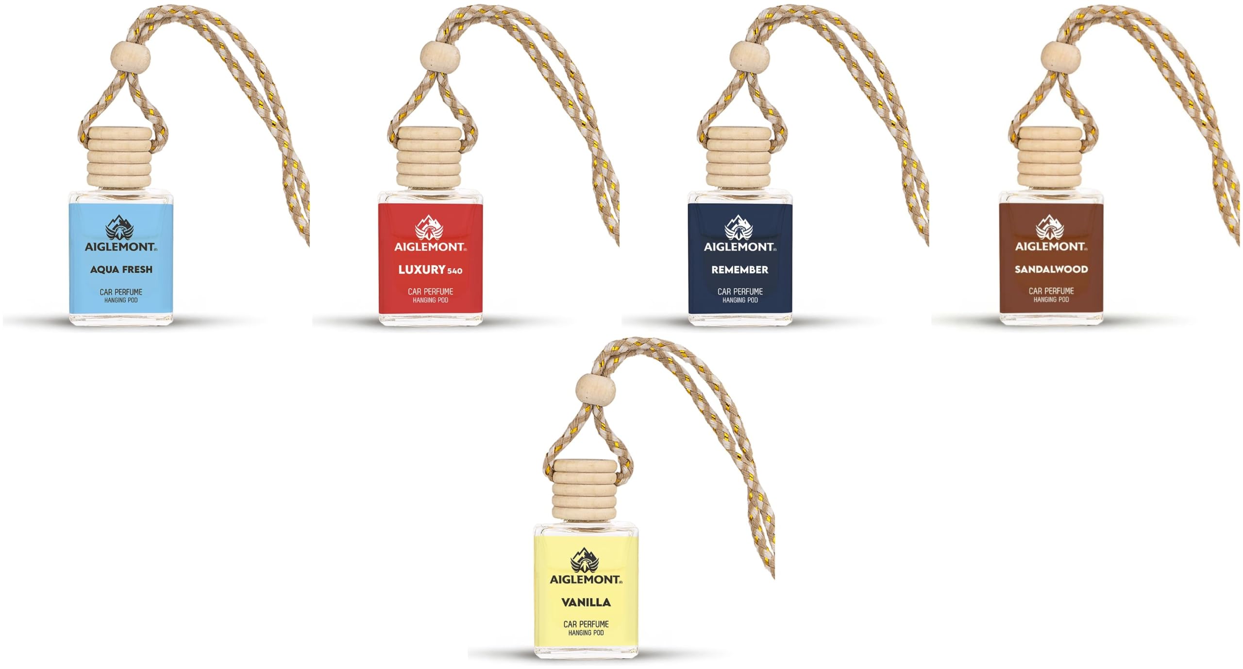 Car Perfumes combos | Aqua Fresh+ Luxury 540 + Royal Remember+ Sandalwood+ Vanilla| Combo of 5 | 10 ml Each-image-18