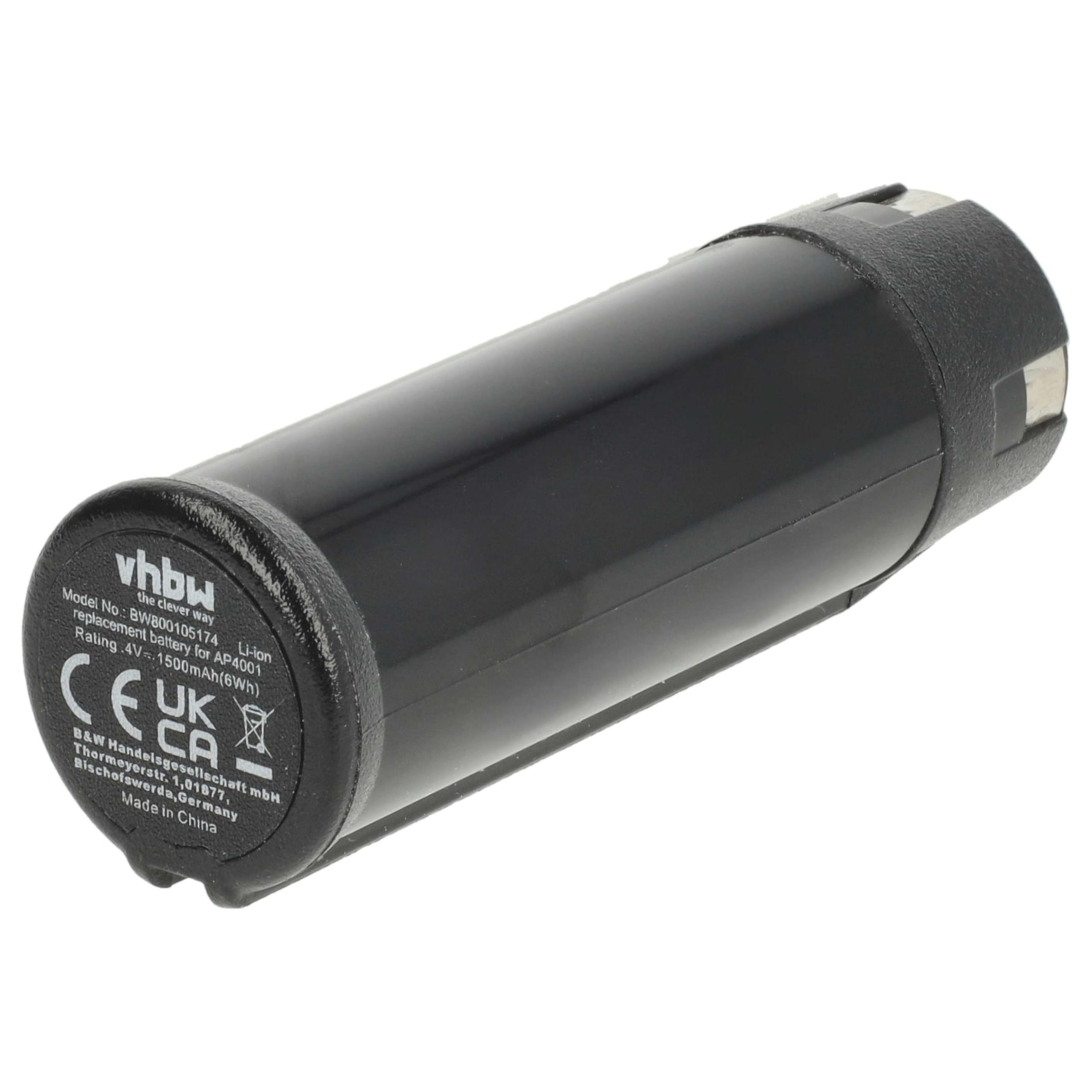 vhbw Battery compatible with Ryobi TEK 4 Power Tools (1500 mAh, Li-Ion, 4 V)