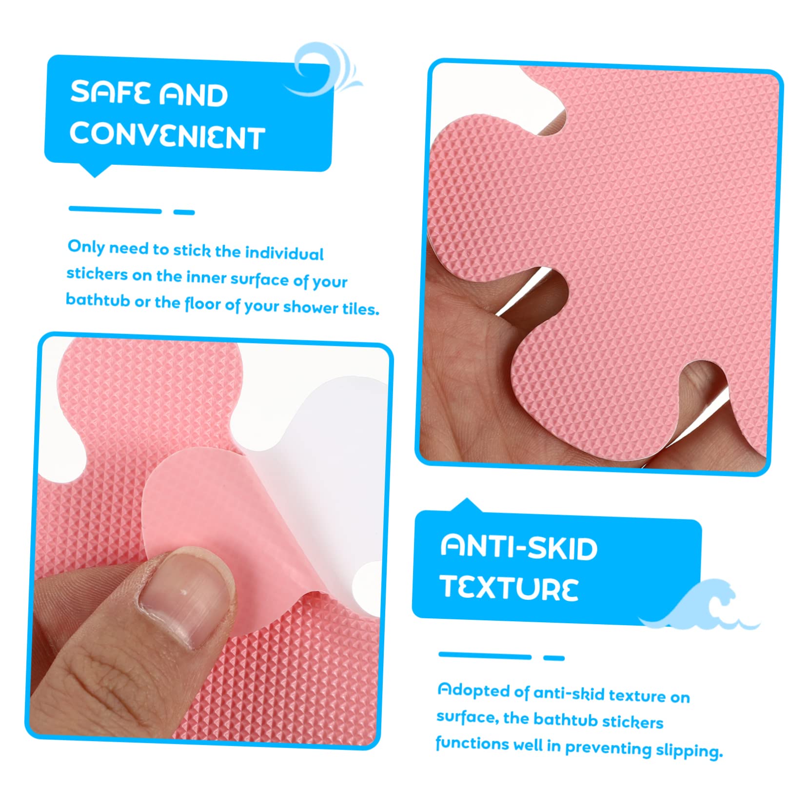 IMIKEYA 3 Juegos Pegatinas Antideslizantes Stickers Infantiles Pegatinas baño Tiras de Seguridad para bañera Ducha Antideslizante Pegatinas bañera Pegatinas calcomanías de bañera mañana