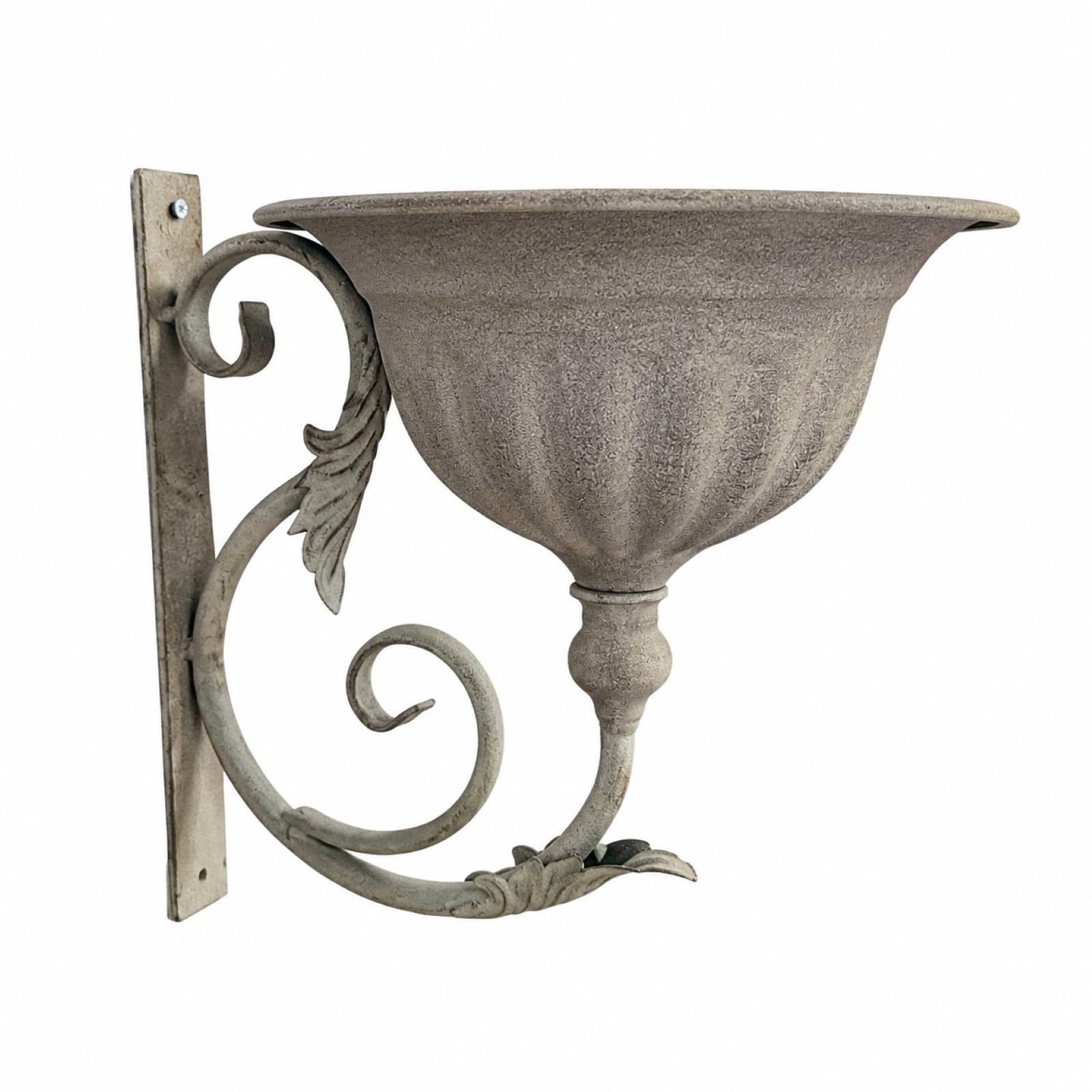 Wandpflanzkübel-Set, Rustikaler Wand-Blumentopf aus Eisen, Vertikale Wandhalterung für Pflanzen, Dekorativer Blumenhalter für Innen, Außen, Garten, Balkon, Terrasse, Wohndeko