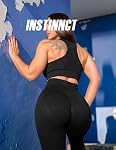 Womens Yoga Pants Seamless High Waist Butt Push up Tummy Control Gym Sport Workout Leggings