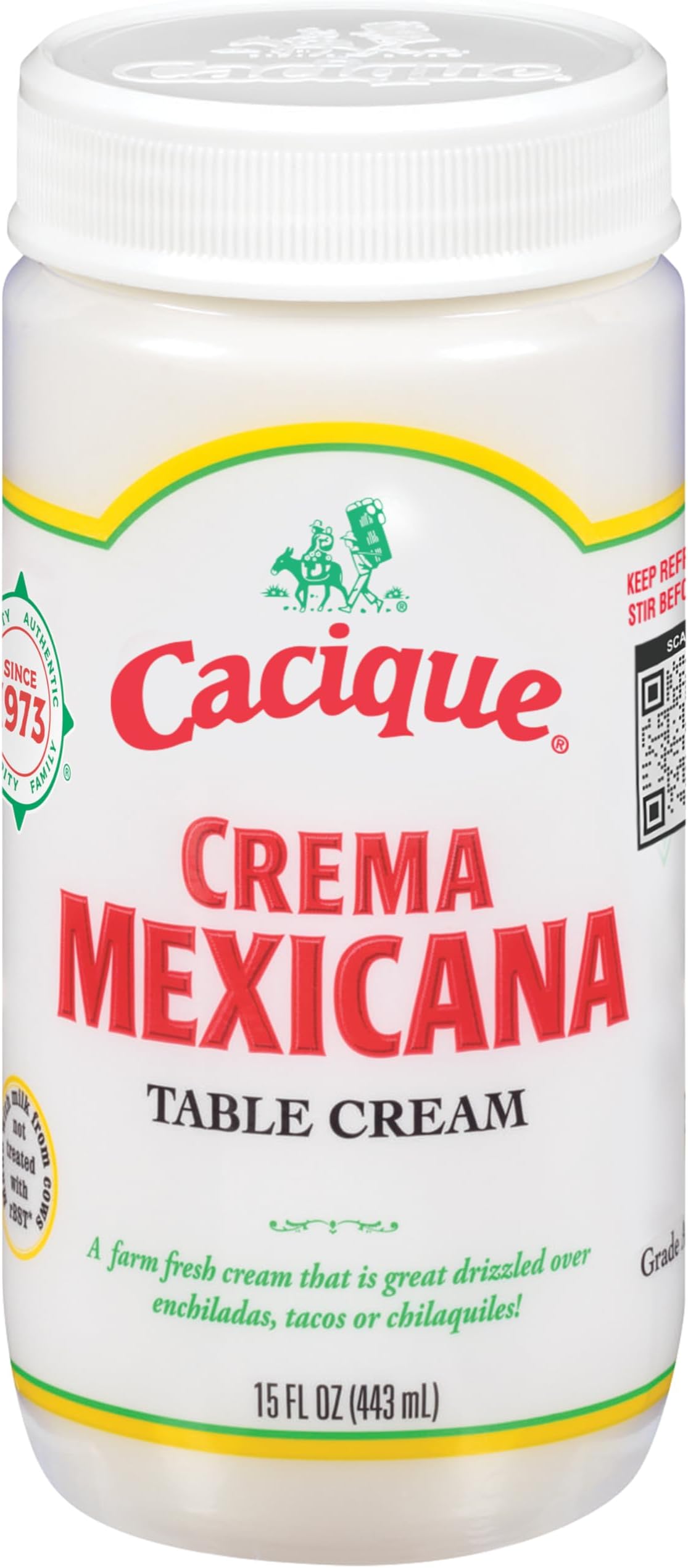 Cacique Crema Mexicana - Table Cream, 15oz