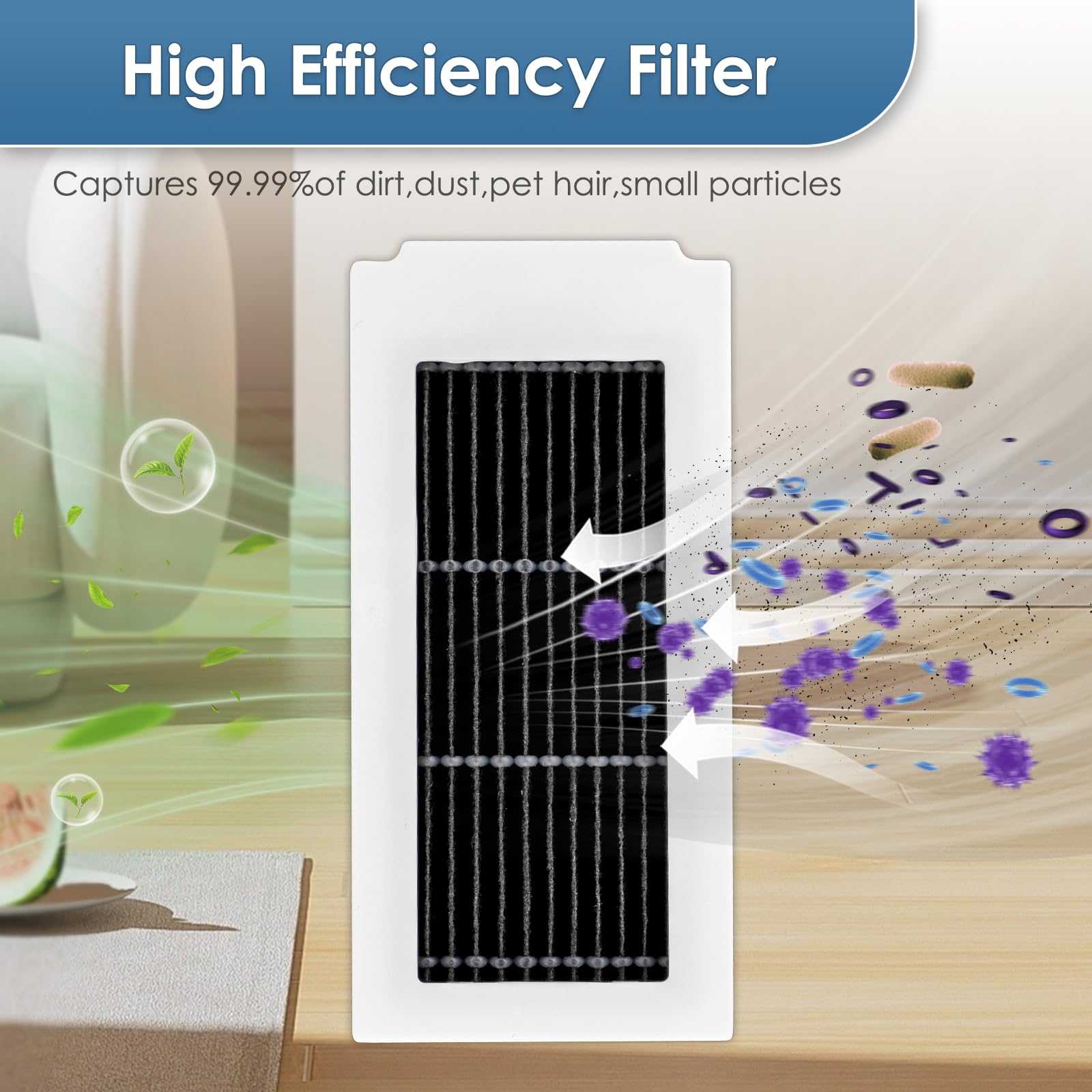 KimSin accessori per Ecovacs Deebot X5 Omni, X5 Pro aspirapolvere robot parti di ricambio, 4 Panni + 2 spazzole Laterali + 2 Filtro + 2 Sacchetti + spazzola