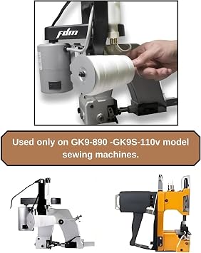 2200 ft Roll Thread Cones for Heavy Duty Bag Sewing Closer - Portable Electric Bag Sewing Machines Compatible High Strength Single-Ply Thread Set - Nylon, Bracelet Making, Burlap, Bag Closing
