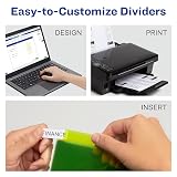 Avery Dividers for 3 Ring Binders, 5-Tab Sets, Two-Pocket Plastic Binder Dividers with Tabs, Multicolor, 1 Set (11906) – view 5