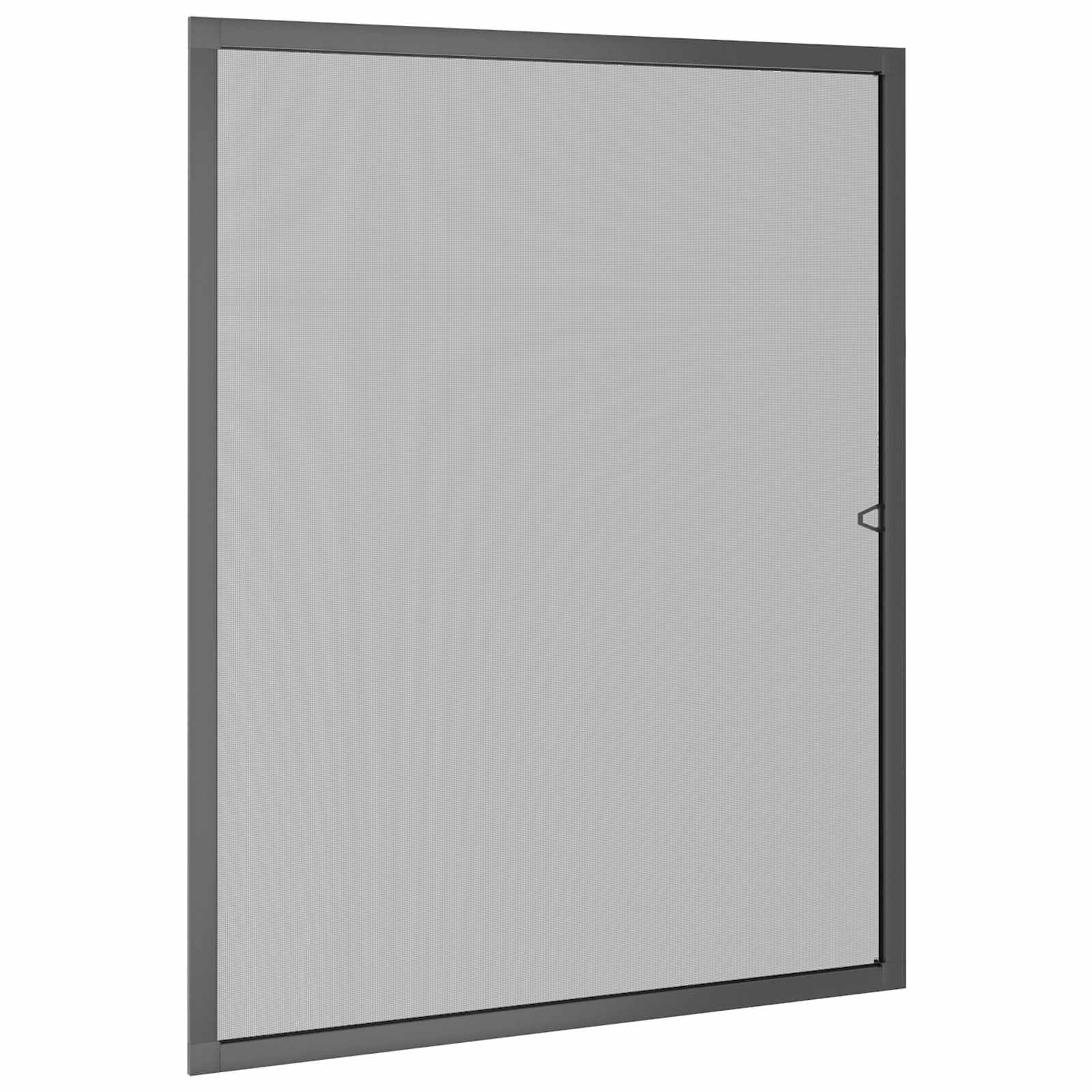 vidaXL Insect Screen for Windows, Anthracite, 130 x 150 cm, Adjustable, Rectangular, Waterproof Mosquito Net, Breathable Mesh, Easy Installation, DIY