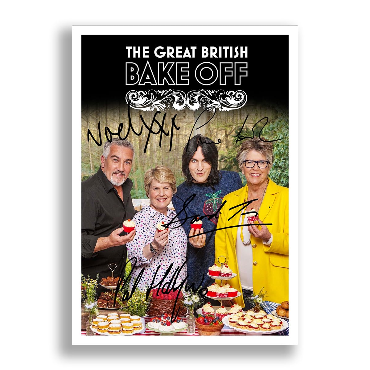 Memorabilia A4 Poster Only The Great British Bake Off Cast Signed Autograph Autographed A4 Poster Photo Print Photograph Picture Tv Show Series Season Framed Dvd Boxset Gift (A4 Poster Only)