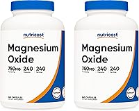 Vista 6 de Nutricost Óxido de magnesio 750 mg, 240 cápsulas – 420 mg de magnesio, sin OMG, sin gluten
