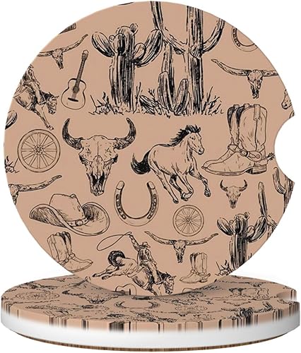 Posavasos de automóvil para portavasos, paquete de 2 unidades, de cerámica absorbente, antideslizante, accesorios universales para el interior del