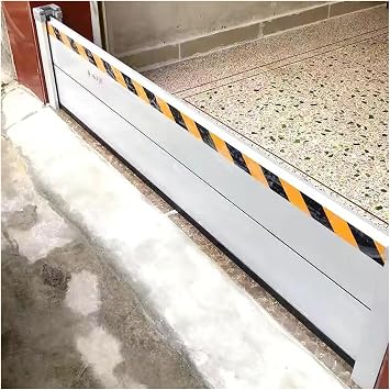 Reusable Aluminum Flood Barriers/ Gates for Home Doors, 2 4 6 8 10ft Long Flood Prevention Barrier Water Stopper Shield For Outside/ Indoor/ Garage Door/ Basement/ Patio  Color H 15.7in40cm , Siz
