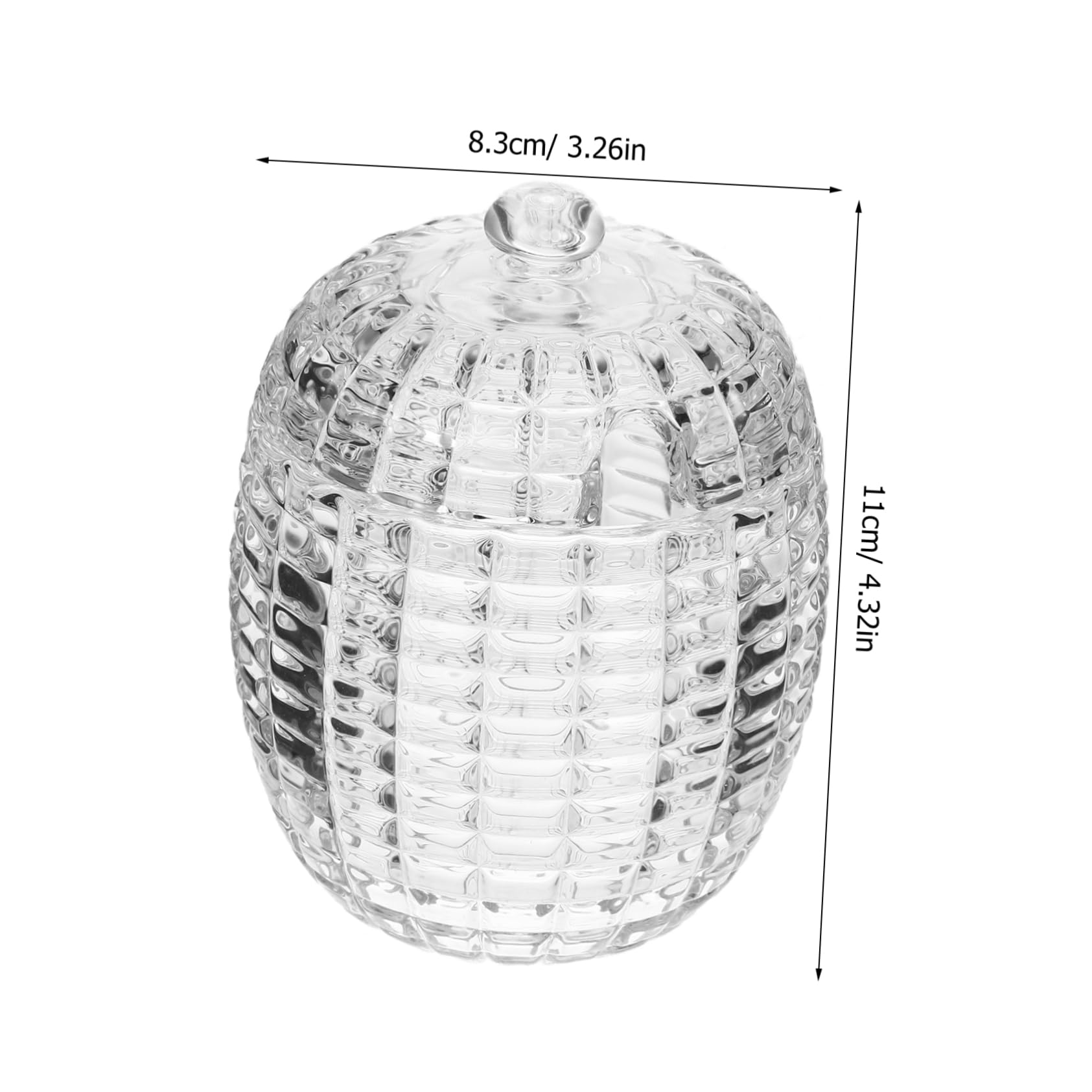 LIOOBO 240ml Honey Jar Stirrer Sealed Glass Container for Honey Jam Tea Leaves Dried Fruits Honey Jar Lid Jelly Container Small