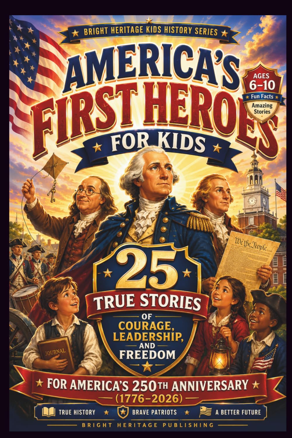America's First Heroes for Kids: 25 True Stories of Courage, Leadership, and Freedom for America's 250th Anniversary (1776–2026)
