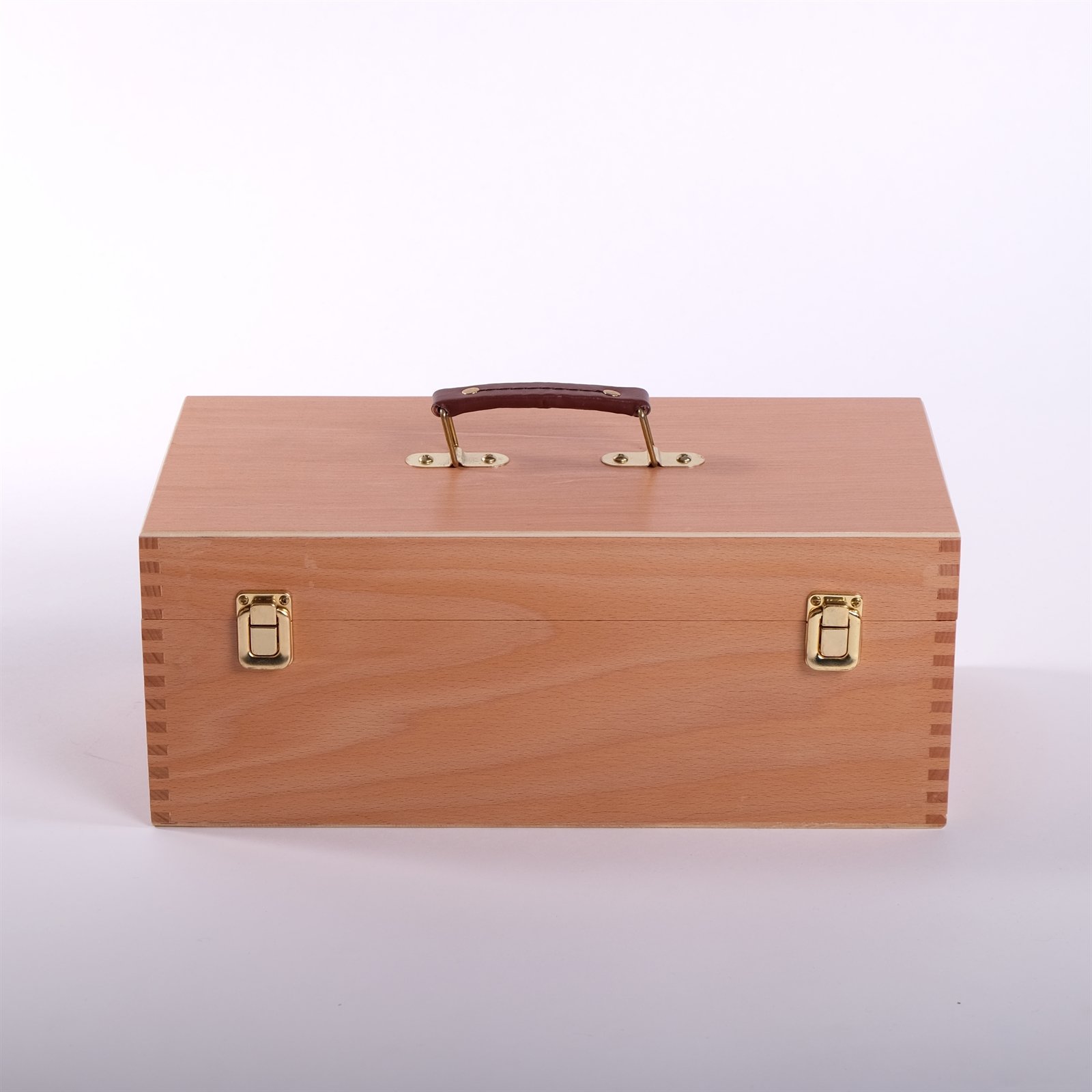 Art-Star Boîte à ustensiles | 40 cm, Bois de hêtre | boîte à pinceaux, boîte à Peinture, Coffret dartiste en Bois, de Rangement, boîte de tri, à Couture, à Outils
