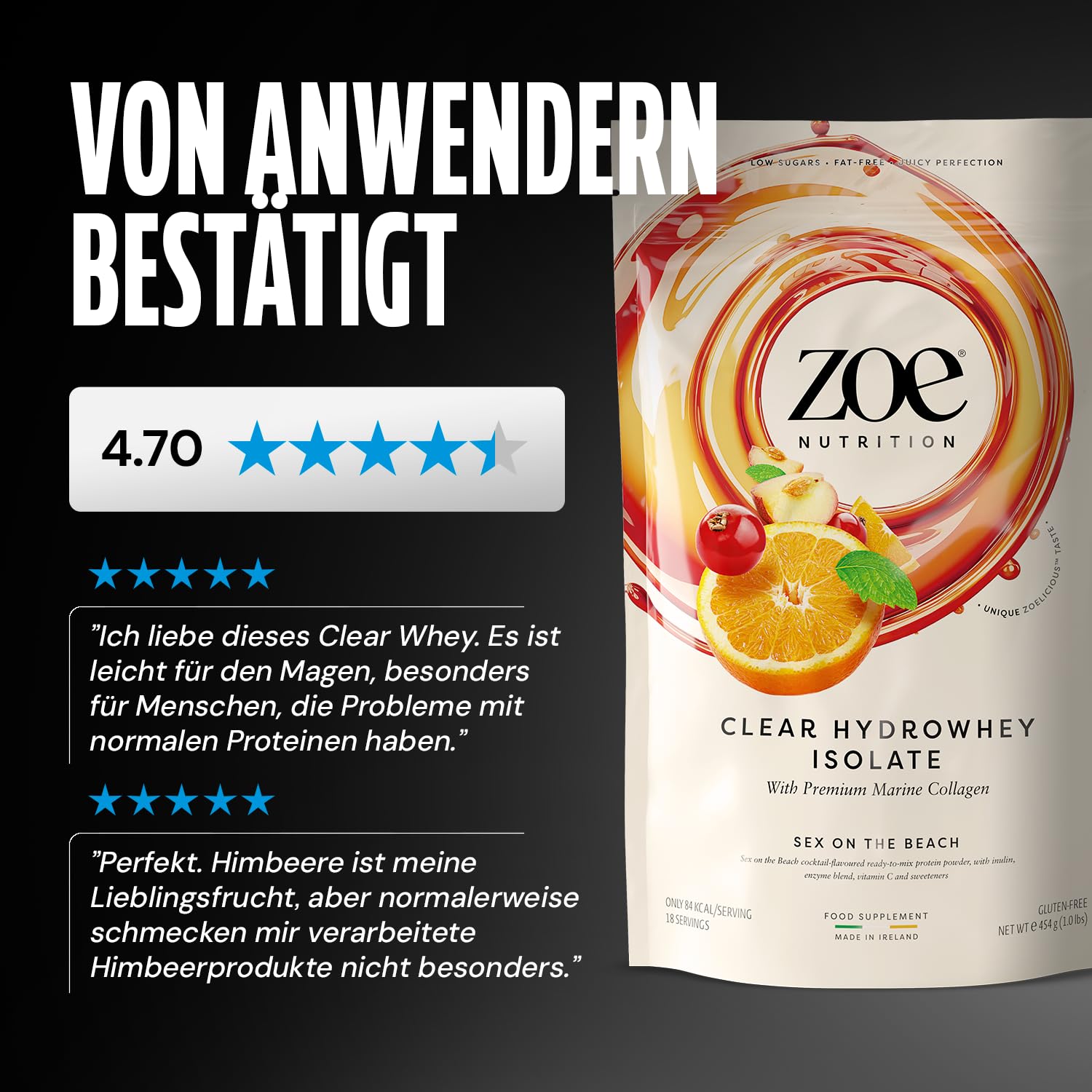 Clear Hydrowhey (454 g, Pina Colada)