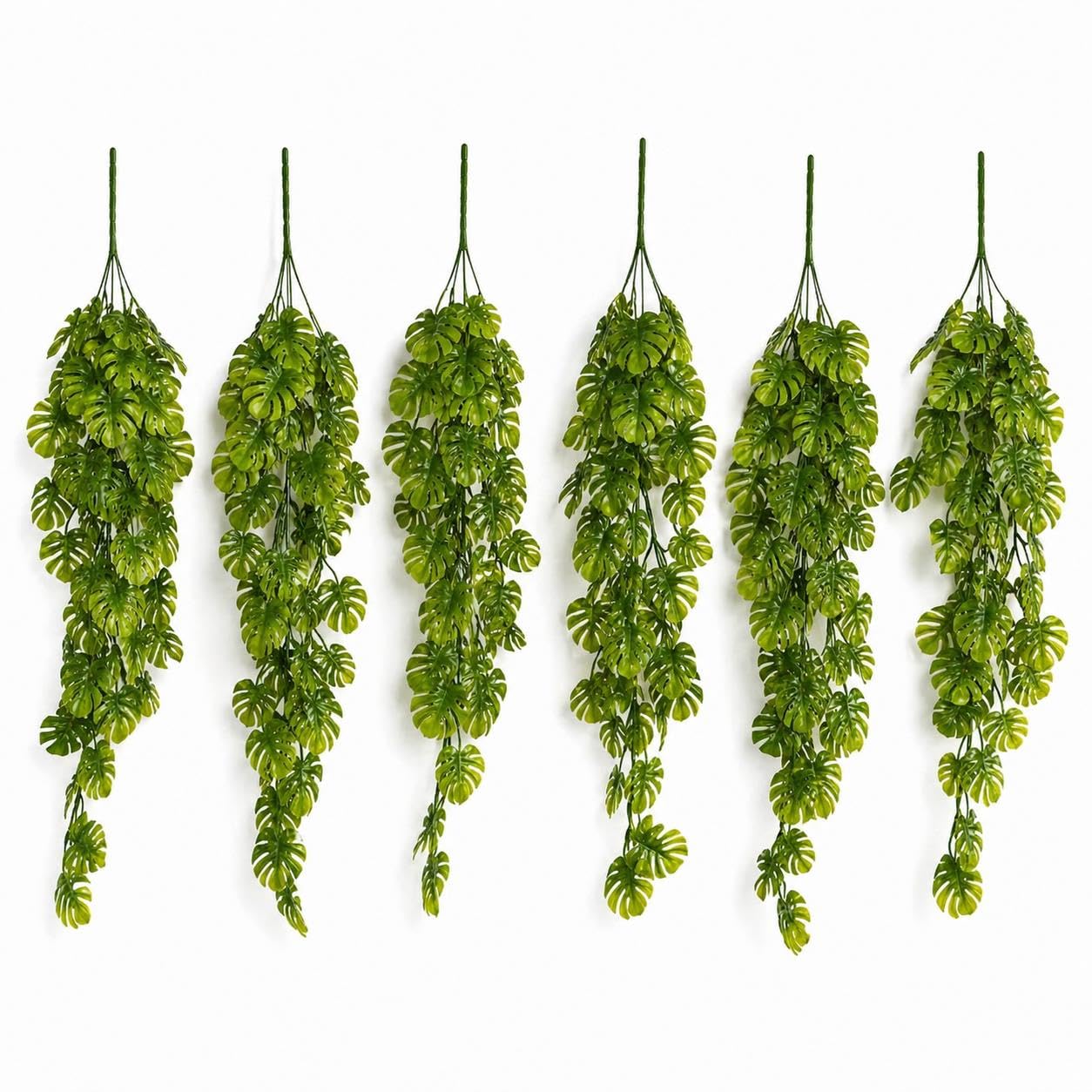 Multipack Leaf Design Artificial Hanging Plants