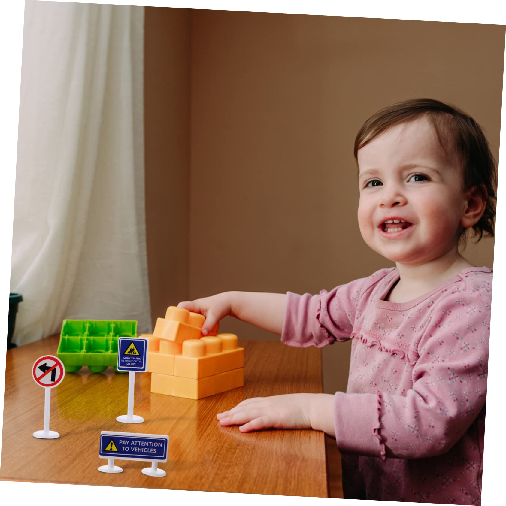 16 Panneaux Signalisation Jouets WHAMVOX - Barrages Routiers Éducatifs - Pour Enfants 3+ Ans