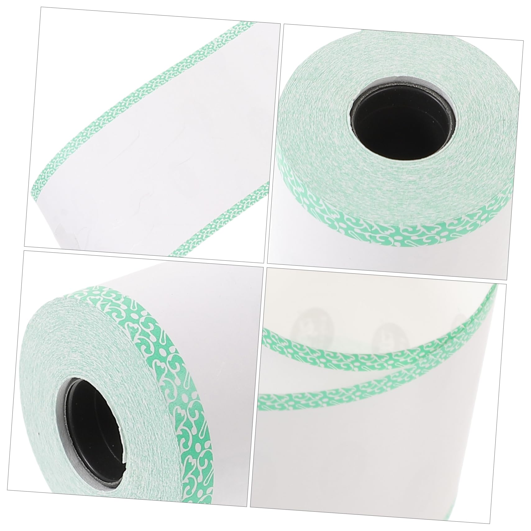 Operitacx Papel Térmico Para Impresoras De Recibo Térmico Para Supermercados Hospitales Y Bancos Bordes Verdes 4 * 5