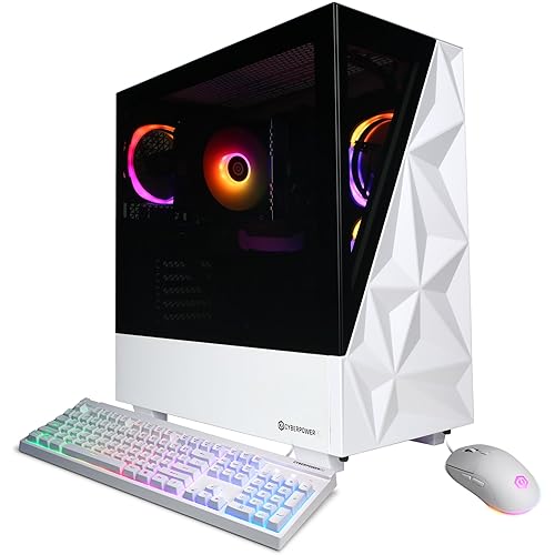CyberPowerPC Gamer Xtreme VR Gaming PC, Intel Core i7-14700F 2.1GHz, GeForce RTX 5060 Ti 16GB, 16GB DDR5, 1TB PCIe 4.0 SSD, WiFi Ready & Windows 11 Home (GXiVR8040A17)