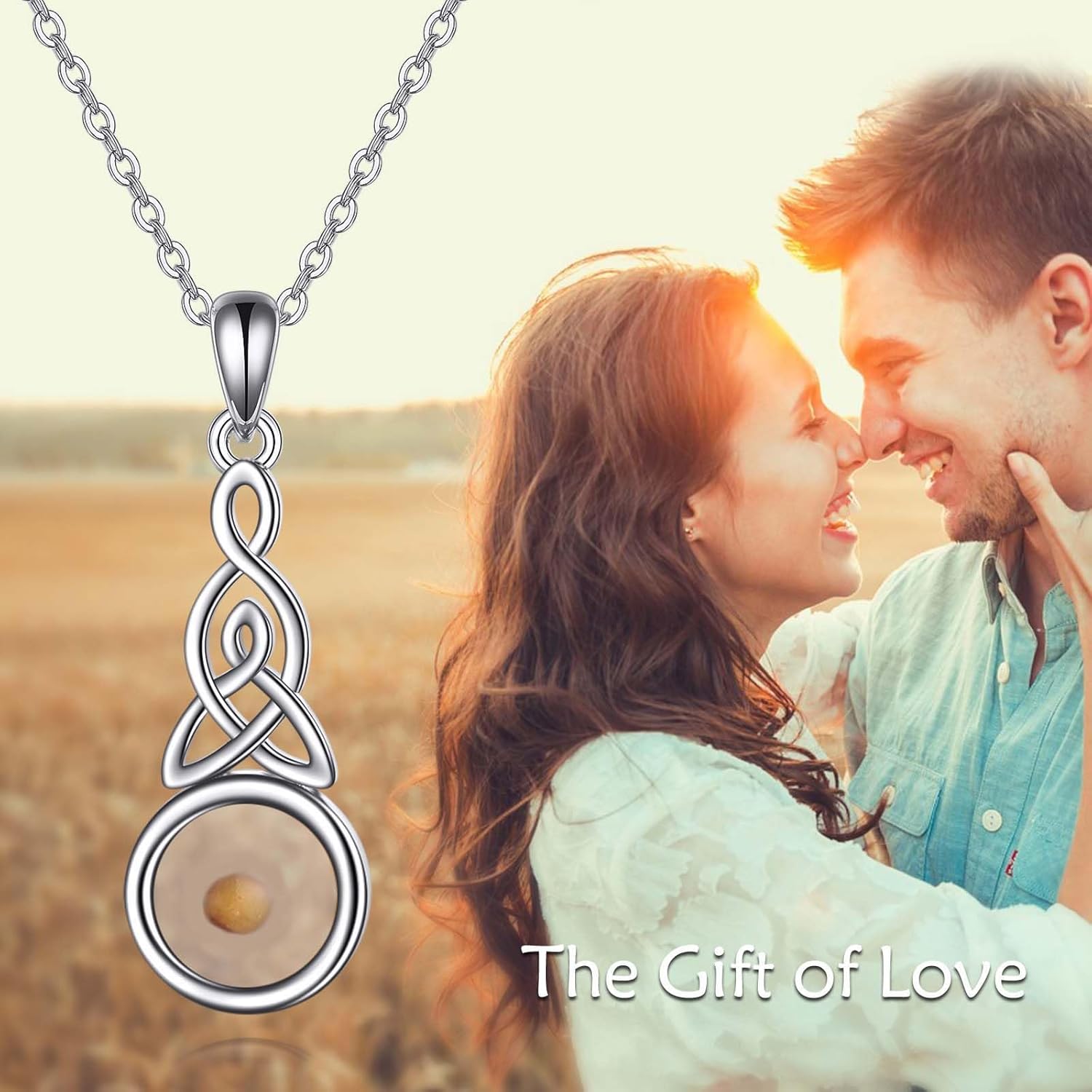 Mustard Seed Necklace Sterling Silver Celtic Infinity Pendant Faith Jewelry Religious Gifts for Women Men - Image 5