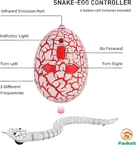 Miniatura 5 de Juguete de serpiente de control remoto, Robot eléctrico de serpiente de cascabel de movimiento rápido de serpiente de cascabel falsa para Navidad o