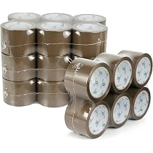 BOMEI PACK Brown Packing Tape 3 inch Wide, 2.7 Mil x 60 Yards, 24 Refills Rolls Bulk Heavy Duty Wide Packing Tape 3inch for Moving, Shipping and Storage
