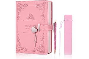 Heart-Shaped Lock Diary with Pen: An Intimate Haven for Teenage Thoughts