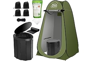FUN ESSENTIALS Outdoor Potty: Portable Toilet Kit for Adults