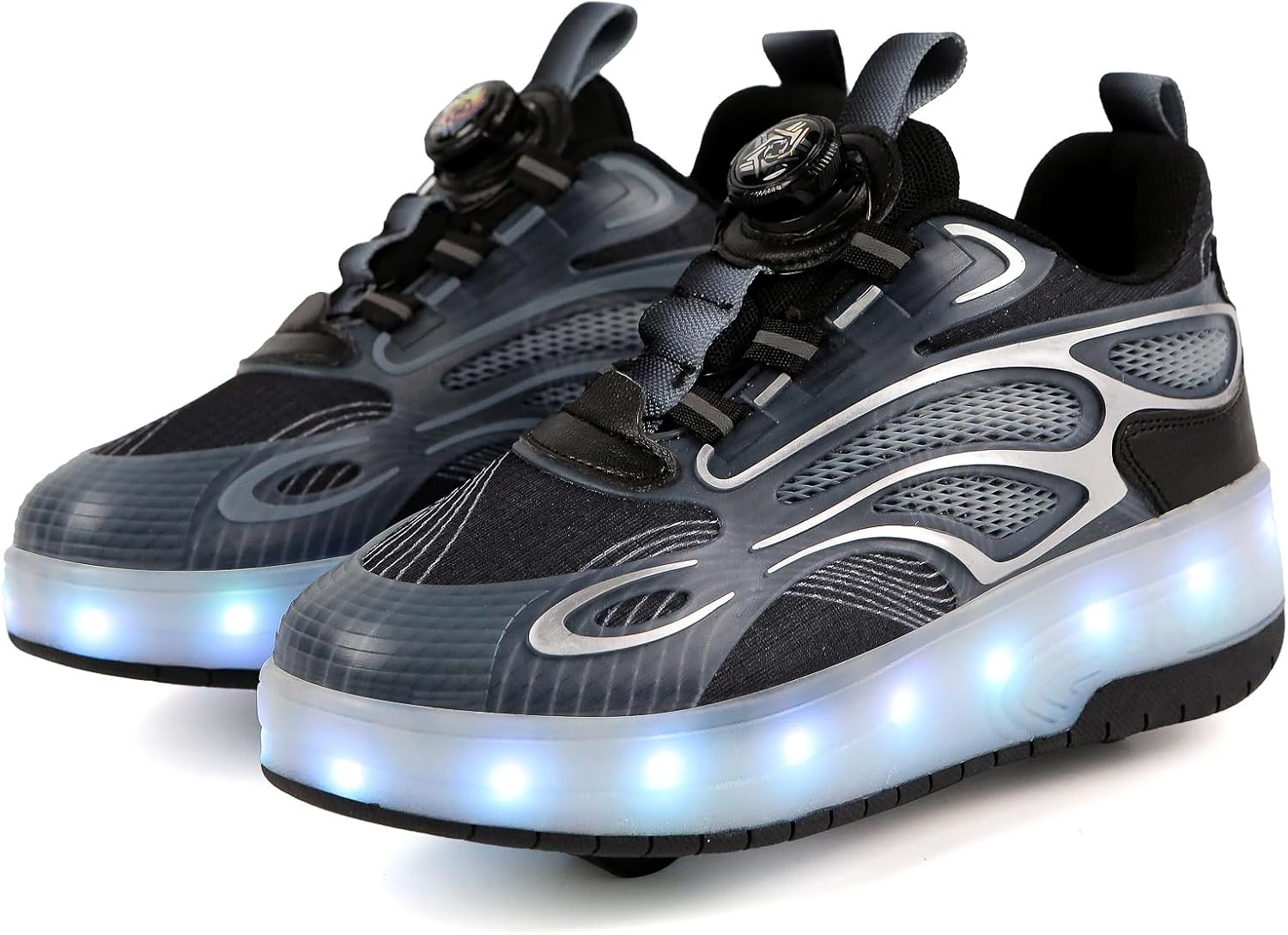 Shoes with Wheels Kid Roller Skates Shoes LED Light Color Shoes Skate