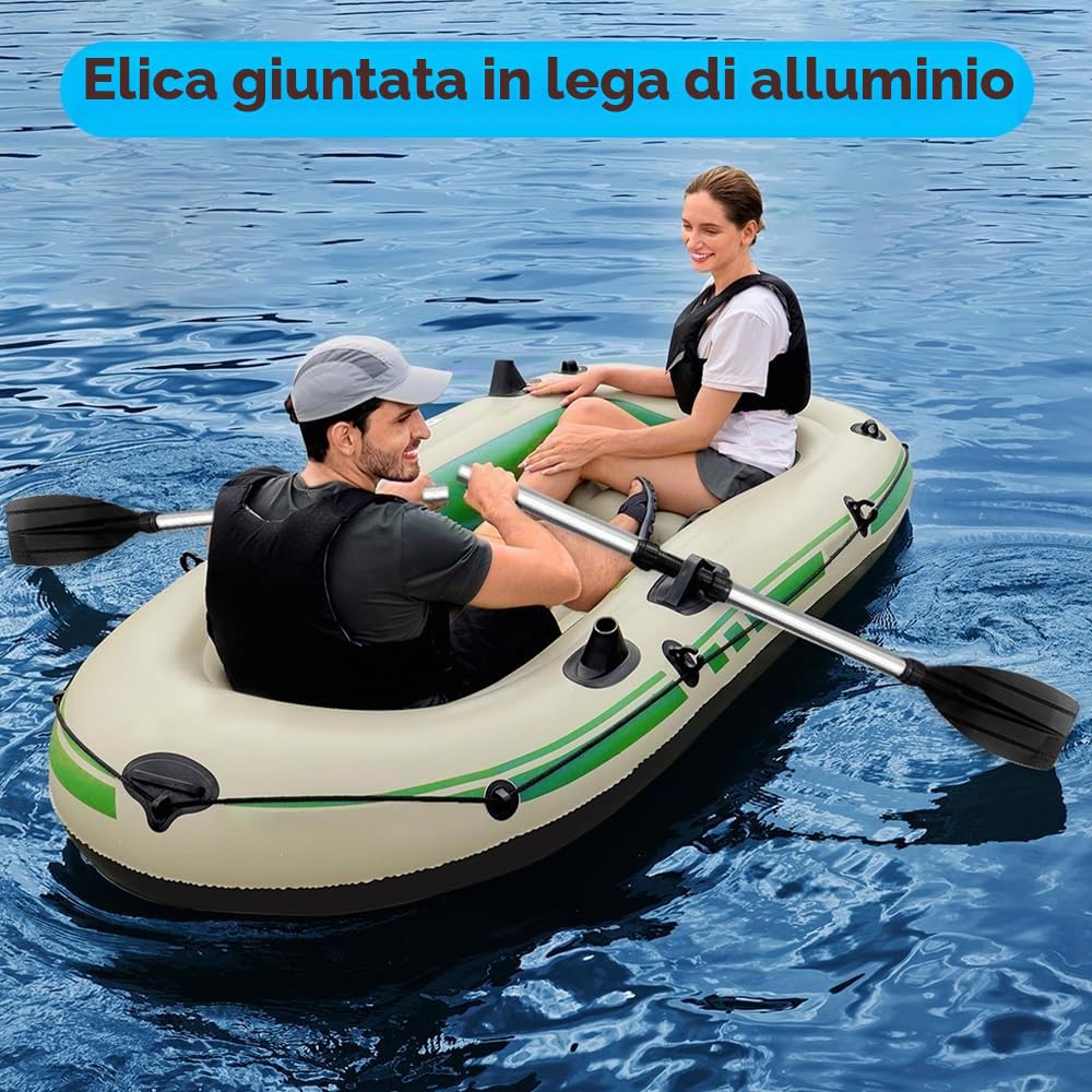 Remi per Barche, 120cm Paddle per Kayak, Alluminio e PVC Pagaia per Kayak da Canoa Gonfiabile, PaddBNGXRle in Alluminio, Accessori per la Nautica