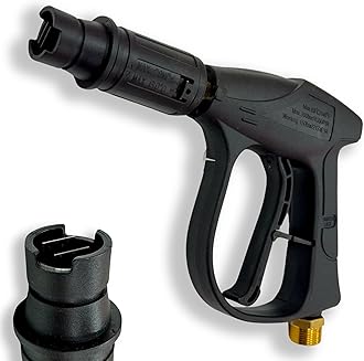 Heavy Duty Universal Pressure Washer Gun/Nozzle with Lock for Car Washing Multi-Mode Washer Gun (Size M-22 Threaded Connector) Suitable with All Major Brands (Pack of 1)