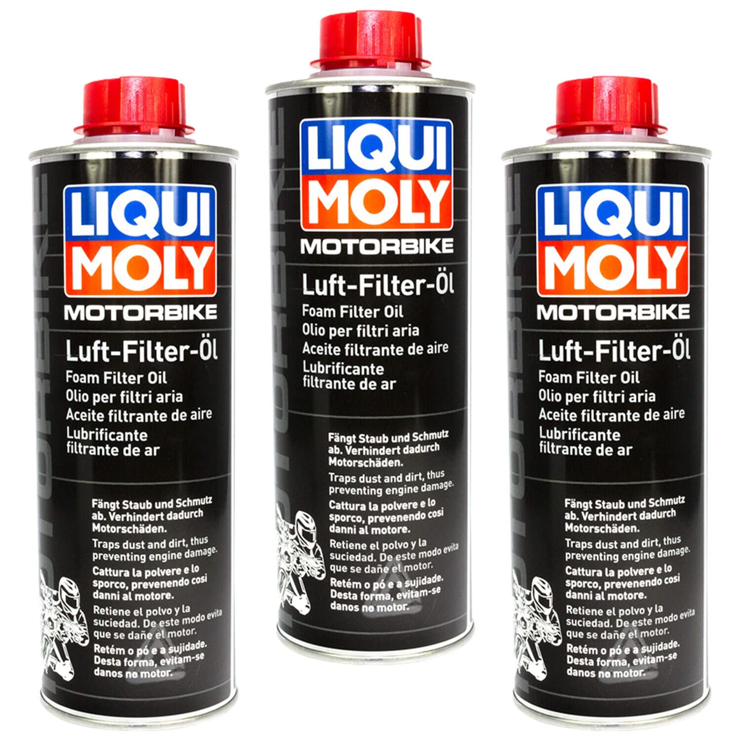 Motorbike Luftfilteröl Luft Filter Öl LIQUI MOLY 3 X 500 ml