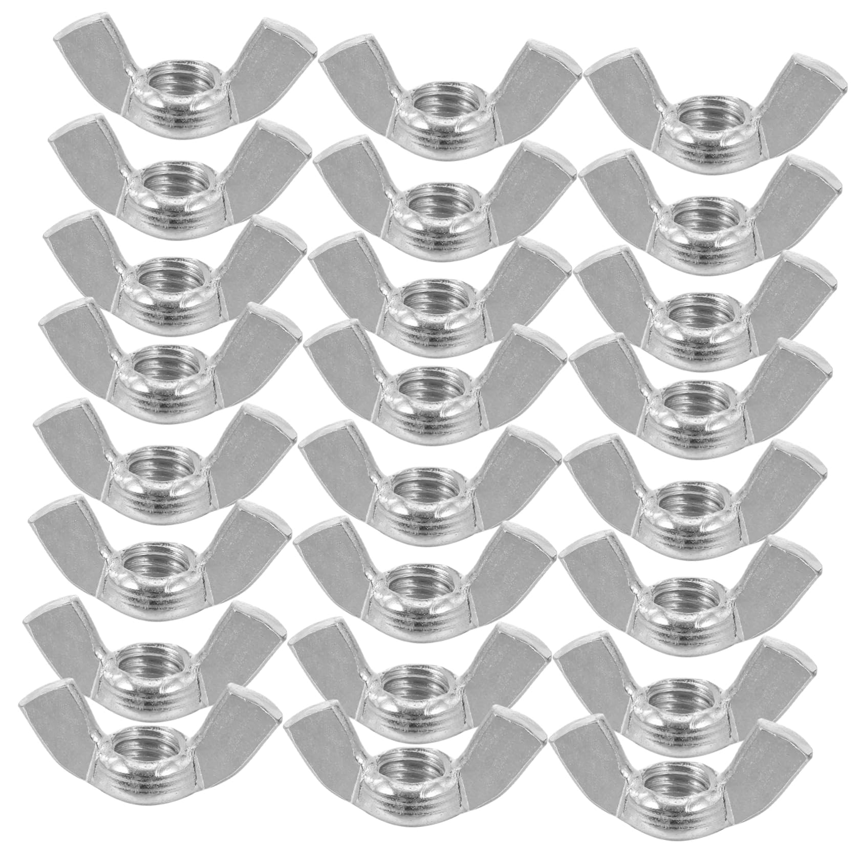 KICHOUSE Versatile Goat Horn Shaped Nuts 60pcs Stainless Nuts for Professional Use