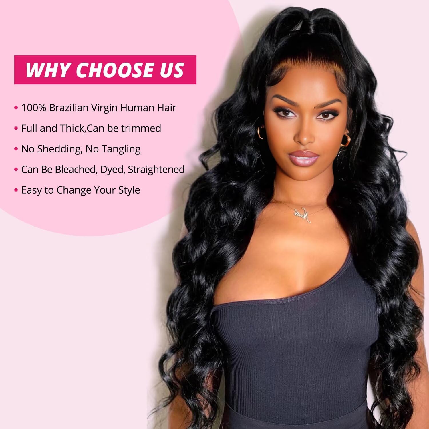 Amazon.com : 12A Human Hair Bundles 20 22 24 26 Inch Body 