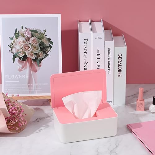 Miniatura 55 de NOVWANG Dispensador de toallitas, soporte para toallitas para bebés, mantiene las toallitas frescas, contenedor de toallitas recargables para Negro