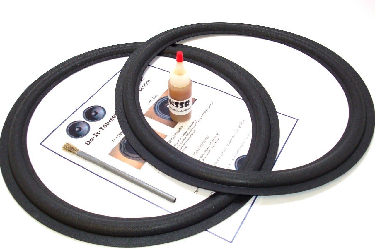 Infinity 15" Speaker Foam Surround Edge Repair Kit - 2 Speaker Kit - Compatible with SM150, SM152, SM155, SM255, Many More