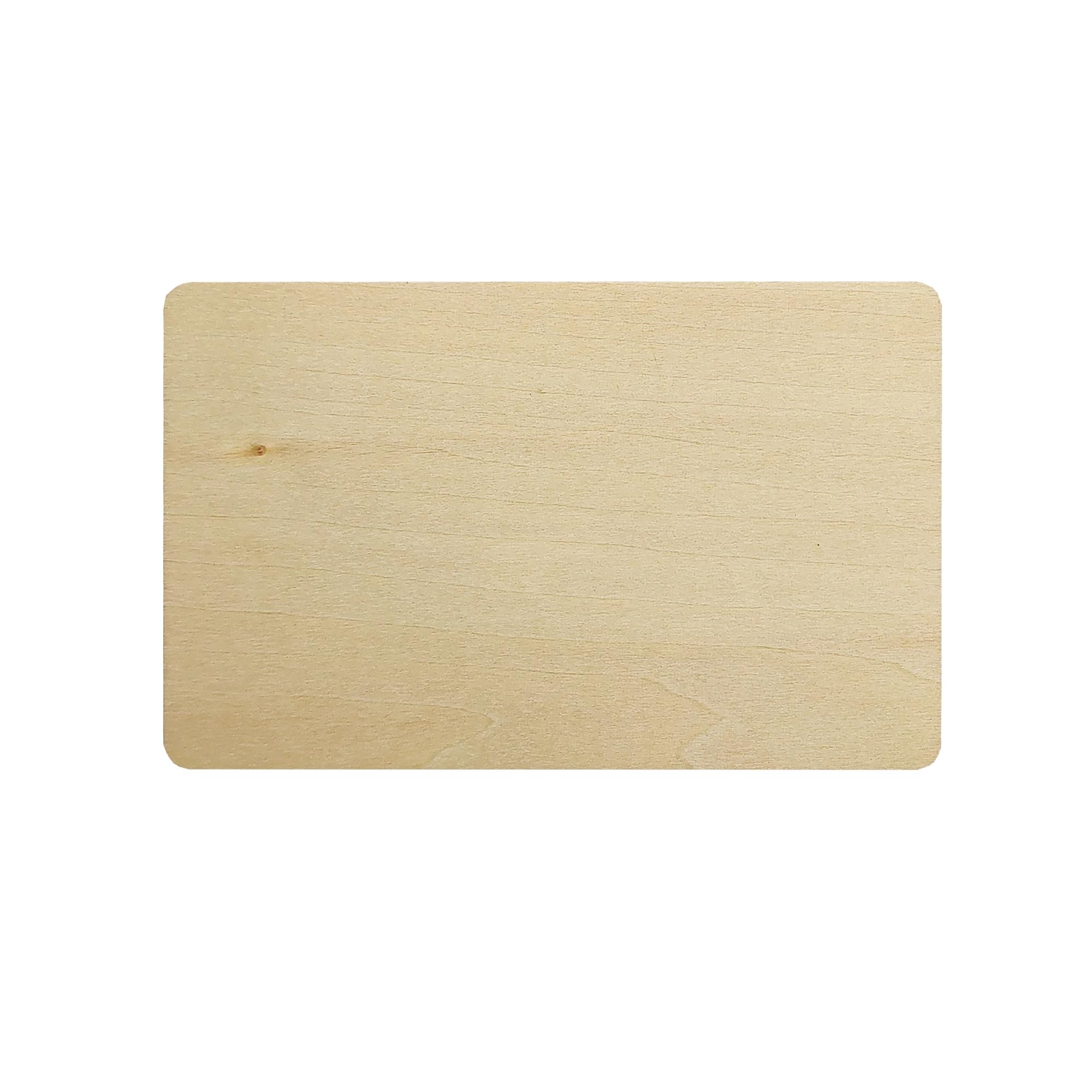 20-Pack NFC Wooden Cards with NFC213 Chip, 13.56MHz, ISO 14443-A Protocol for Social Identification & Digital Business Cards (Basswood) — image 1
