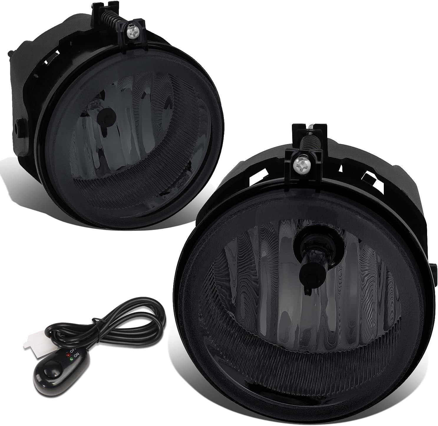 DNA MOTORING FL-ZTL-311-SM Fog Light Driver & Passenger Side [Compatible with 05-08 Pacifica / 05-09 Sebring / 05-09 Town & Country]