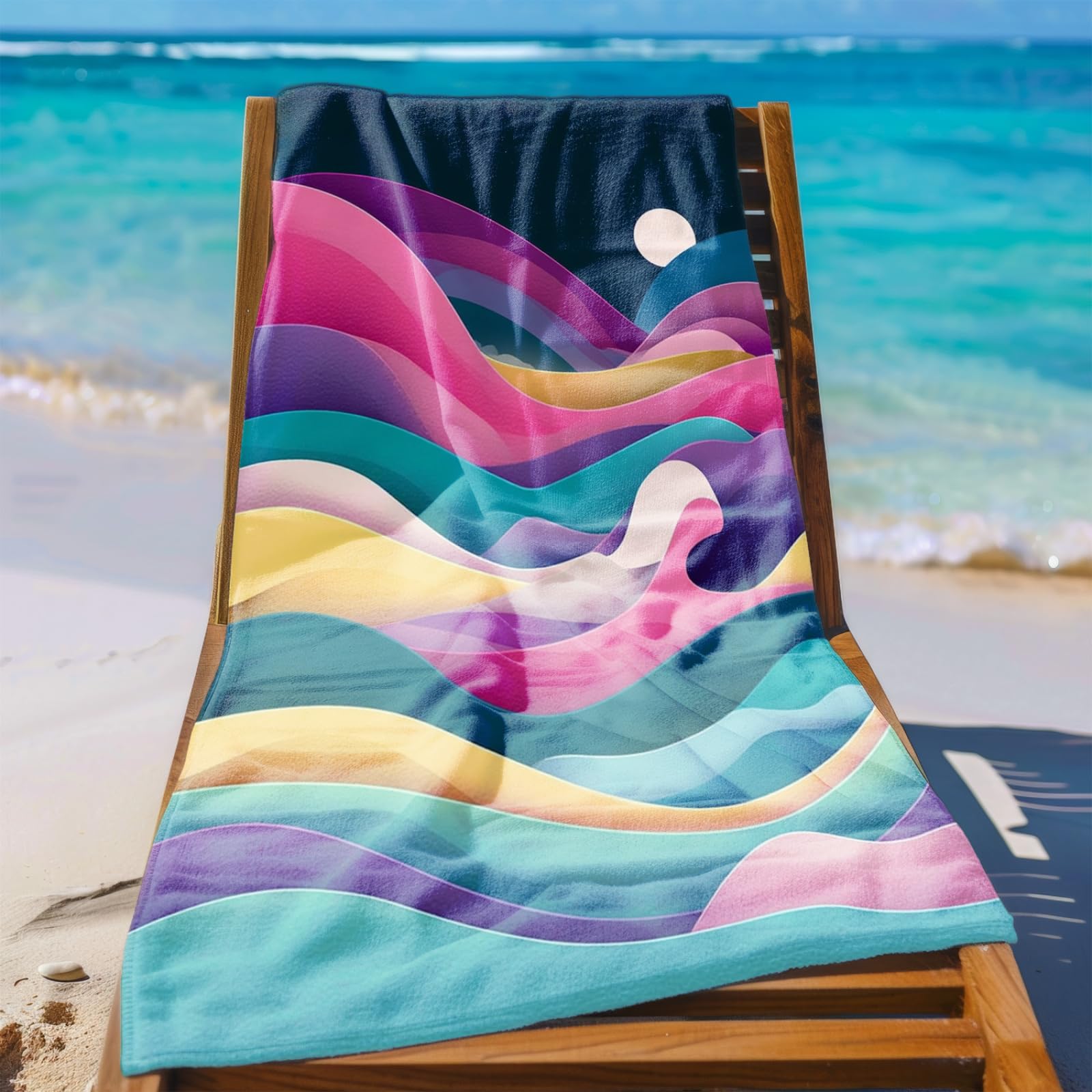 Telo Mare Microfibra Grande 200X200 Verde Nero Astratto Telo da Mare Matrimoniale Xxl,Ad Asciugatura Rapida, Telo Bagno Senza Sabbia,Spiaggia, Campeggio, Escursionismo, Picnic